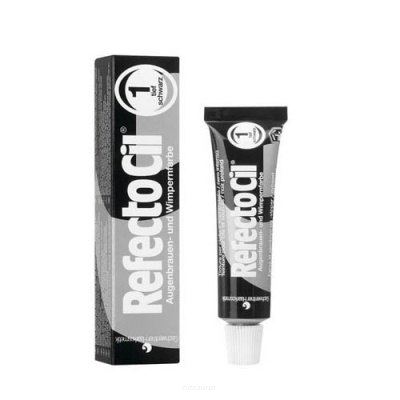 RefectoCil henna żelowa do brwi i rzęs, kolor nr 1 czarny 15 ml